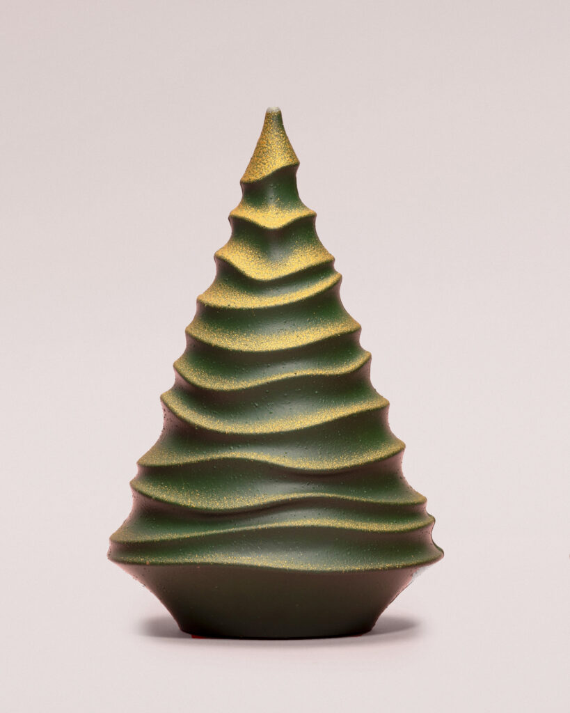 Albero di Natale, verde, forma ondulata di Folienoir