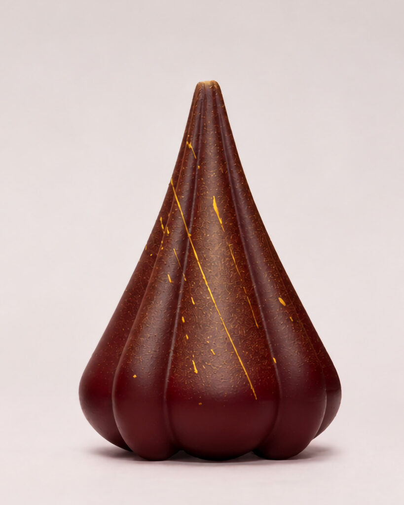 Albero di Natale, rosso, forma lineare di Folienoir